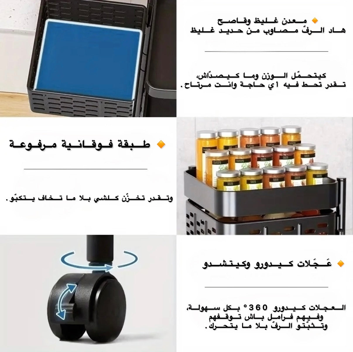 الرف لي محتاجاه كل دار بـ5 طبقات