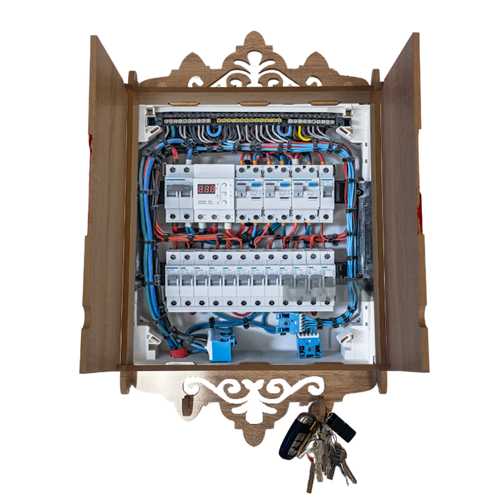 Cache tableau électrique en Bois - Vamos 2030